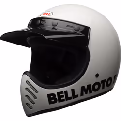 Bell Moto-3 Classic Casque de motocross, blanc, taille XL pour Hommes