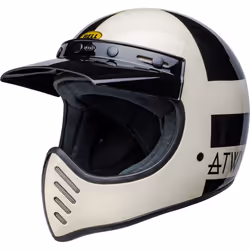 Bell Moto-3 Atwyld Orbit Casque de motocross, noir-blanc-or, taille S pour Hommes