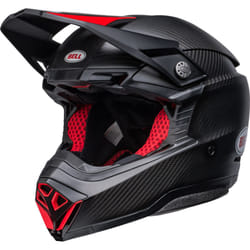 Bell Moto-10 Spherical Satin Gloss Casque de motocross, noir-rouge, taille L pour Hommes