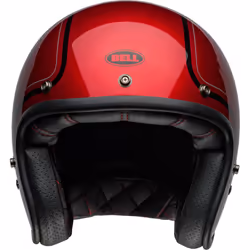 Bell Custom 500 Chief Casque jet, noir-rouge, taille XL pour Hommes