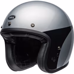 Bell Custom 500 Chassis Casque jet, noir-argent, taille XL pour Hommes