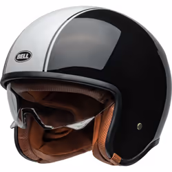 Bell TX-501 Rally Casque jet, noir-blanc, taille XL pour Hommes
