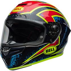 Bell Race Star DLX Flex Xenon Casque, noir-rouge-jaune, taille S pour Hommes