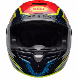 Bell Race Star DLX Flex Xenon Casque, noir-rouge-jaune, taille XL pour Hommes