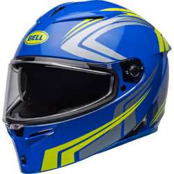 Bell Lithium Jetstream Casque, bleu-jaune, taille XL pour Hommes