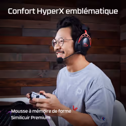 HyperX Casque gaming sans fil Cloud Alpha (noir-rouge) - Vue supplémentaire 7