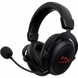 HyperX Cloud Core - Casque sans fil pour gaming (noir), Sans fil, Musique, 10 - 21000 Hz, 281,2 g, Écouteurs, Noir