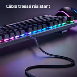 HyperX Alloy MKW100 - Clavier mécanique pour gaming - rouge (qwerty US) - Vue supplémentaire 10
