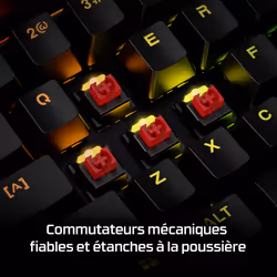 HyperX Alloy MKW100 - Clavier mécanique pour gaming - rouge (qwerty US) - Vue supplémentaire 9