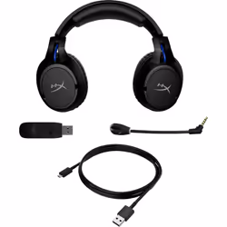 HyperX Cloud Flight - Casque de jeu sans fil (noir-bleu) - PS5-PS4