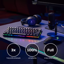HyperX Alliage origins 60 - Clavier mécanique de jeu - Rouge HX (disposition des États-Unis) - Vue supplémentaire 11