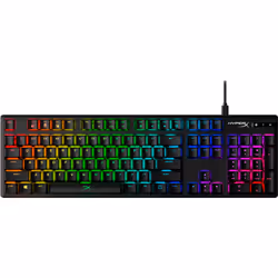 HyperX Origine en alliage - Clavier mécanique de jeu - HX Aqua (disposition des États-Unis), Taille réelle (100 %), Avec fil, ...