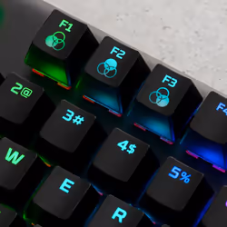 HyperX Alliage d'origine - Clavier mécanique de jeu - HX Aqua (disposition des États-Unis) - Vue supplémentaire 11