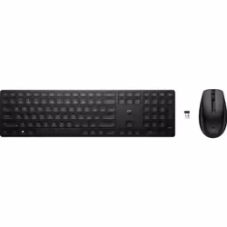 HP Ensemble clavier et souris sans fil 655, Taille réelle (100 %), RF sans fil, Clavier à membrane, Noir, Souris incluse