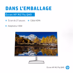 HP Écran QHD M27fq - Vue supplémentaire 6