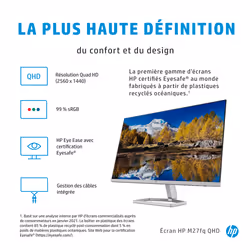 HP Écran QHD M27fq - Vue supplémentaire 8