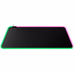HyperX Pulsefire Mat - Tapis de souris RGB pour gaming - Tissu (XL), Noir, Monochromatique, Vêtement, Caoutchouc, Base antidé ...