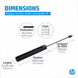 HP Chargeur pour stylet rechargeable ultra-plat - Vue supplémentaire 8