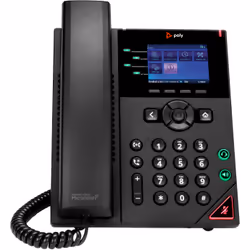 POLY Téléphone IP OBi VVX 250 à 4 lignes et compatible PoE, Téléphone IP, Noir, Combiné filaire, 4 lignes, LED, 7,11 cm (2.8" ...