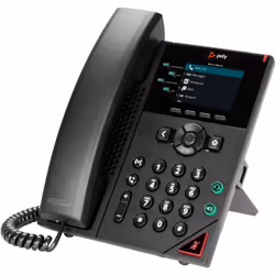 POLY Téléphone IP VVX 250 à 4 lignes et compatible PoE