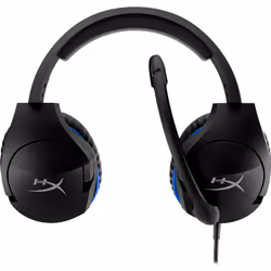 HyperX Cloud Stinger – Casque de gaming – PS5-PS4 (noir/bleu), Avec fil, Jouer, 18 - 23000 Hz, 275 g, Casque, Noir, Bleu