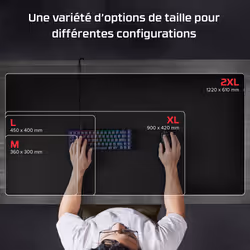 HyperX Tapis Pulsefire – Tapis de souris de gaming – Tissu (XXL) - Vue supplémentaire 11