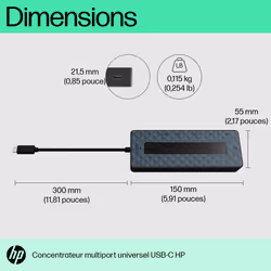 HP Concentrateur multiport USB-C universel - Vue supplémentaire 8