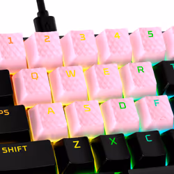 Touches en caoutchouc HyperX - Kit d'accessoires de jeu - Rose (disposition États-Unis) - Vue supplémentaire 5