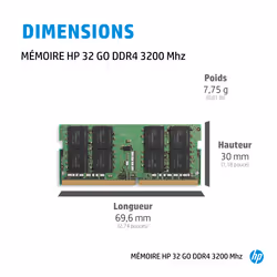 HP 32 GB 3200MHz DDR4 module de mémoire 32 Go