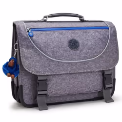 Cartable - KIPLING - Preppy - 41 CM - Blanc - 3 Compartiments - Housse de Protection Fluo