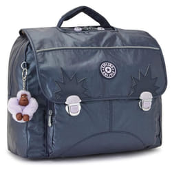 Cartable - KIPLING - Iniko - 40 CM - Mixte - Couleur Admiral Bl Met - Haut de Gamme