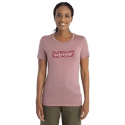 T-shirt Icebreaker Glacial Flow Cristal s Femme - Respirant - Multisport - Running