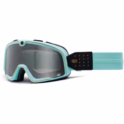 100% Barstow Cardiff Lunettes de motocross, turquoise pour Hommes