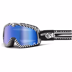 100% Barstow Death Spray Lunettes de motocross, noir-blanc pour Hommes