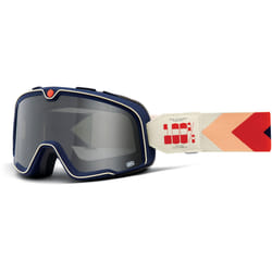 100% Barstow Teluride Lunettes de motocross, blanc-rouge-bleu pour Hommes