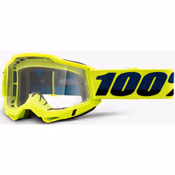 100% Accuri II Essential Lunettes de motocross, jaune pour Hommes