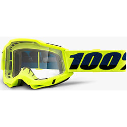 100% Accuri II Essential Lunettes de motocross, jaune pour Hommes