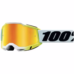 100% Accuri 2 Dunder Lunettes de motocross, noir-blanc, taille S pour Hommes