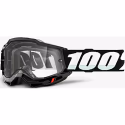 100% Accuri II OTG Essential Lunettes de motocross, noir-blanc pour Hommes