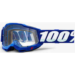 100% Accuri II OTG Essential Lunettes de motocross, blanc-bleu pour Hommes