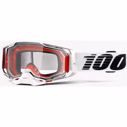 100% Armega Essential Lunettes de motocross, noir-blanc pour Hommes