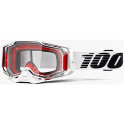 100% Armega Essential Lunettes de motocross, noir-blanc pour Hommes