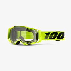 100% Armega Goggle lunette de sports d'hiver Jaune Unisexe Transparent Verres (plats) cylindriques