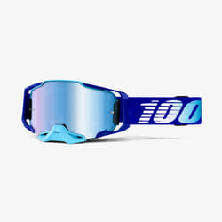 100% Armega Goggle lunette de sports d'hiver Bleu Unisexe Bleu, Miroir Verres (plats) cylindriques
