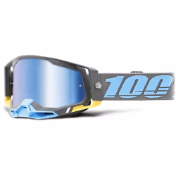 100% Racecraft II Trinidad Lunettes de motocross, gris-bleu pour Hommes