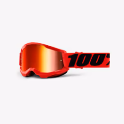 100% 50032-00004, unisexe, Enfant, Mono-objectif, Rouge, Mirror Red, Polycarbonate (PC)