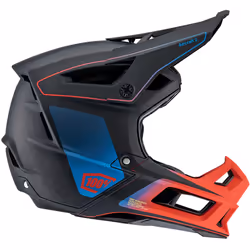 100% Aircraft 2 Steel Blue/Neon Red Casque de descente, noir-rouge-bleu, taille XL 62 64 pour Hommes