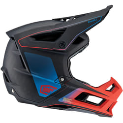 100% Aircraft 2 Steel Blue/Neon Red Casque de descente, noir-rouge-bleu, taille XL 62 64 pour Hommes