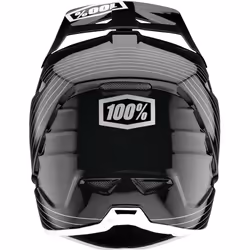 100% Aircraft Composite Silo Casque de descente, noir-blanc, taille M pour Hommes