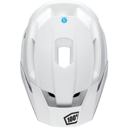 100% Altis Casque de vélo, blanc-rouge pour Hommes